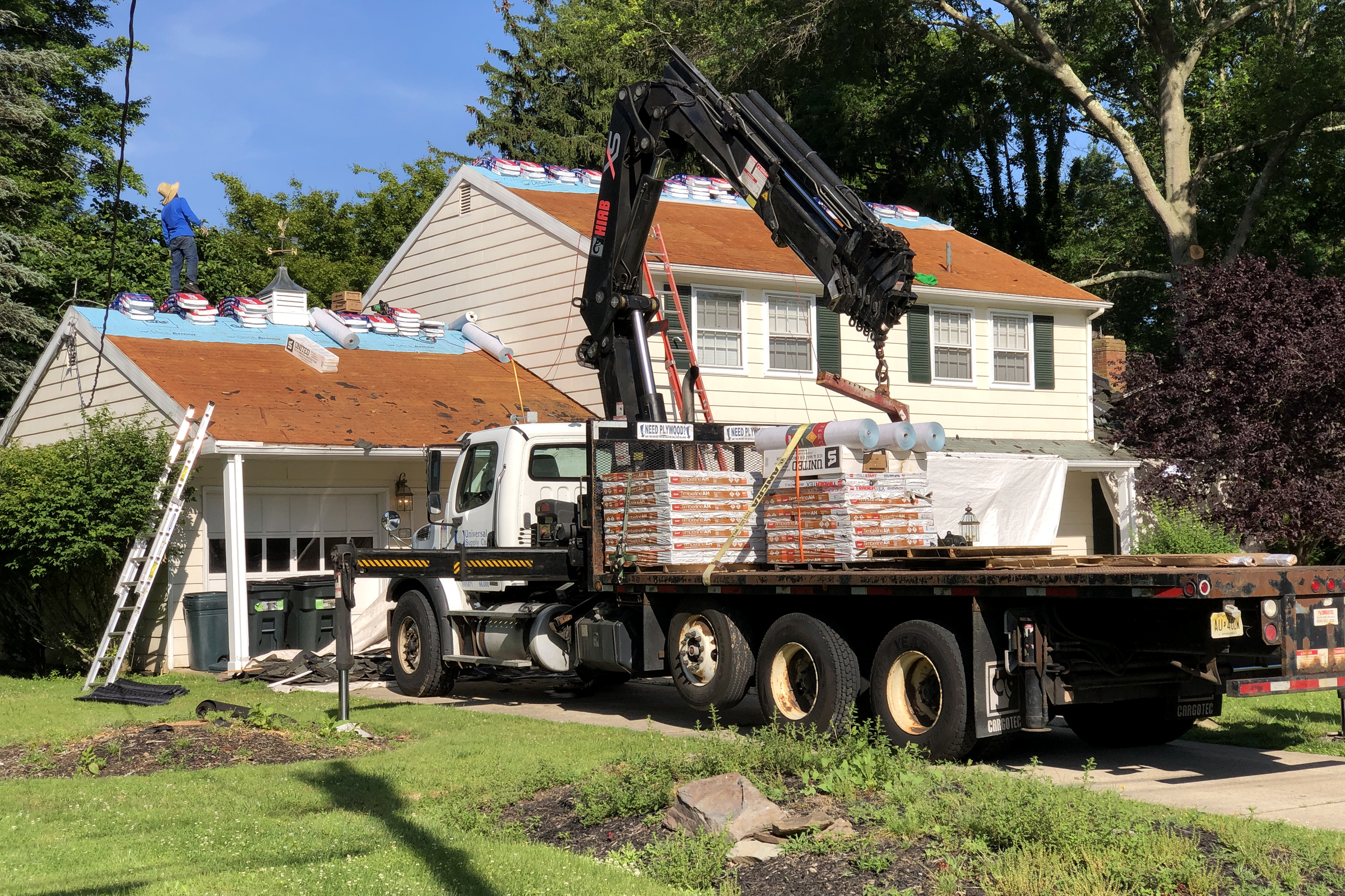 Chantier de couverture à La Croix-Valmer