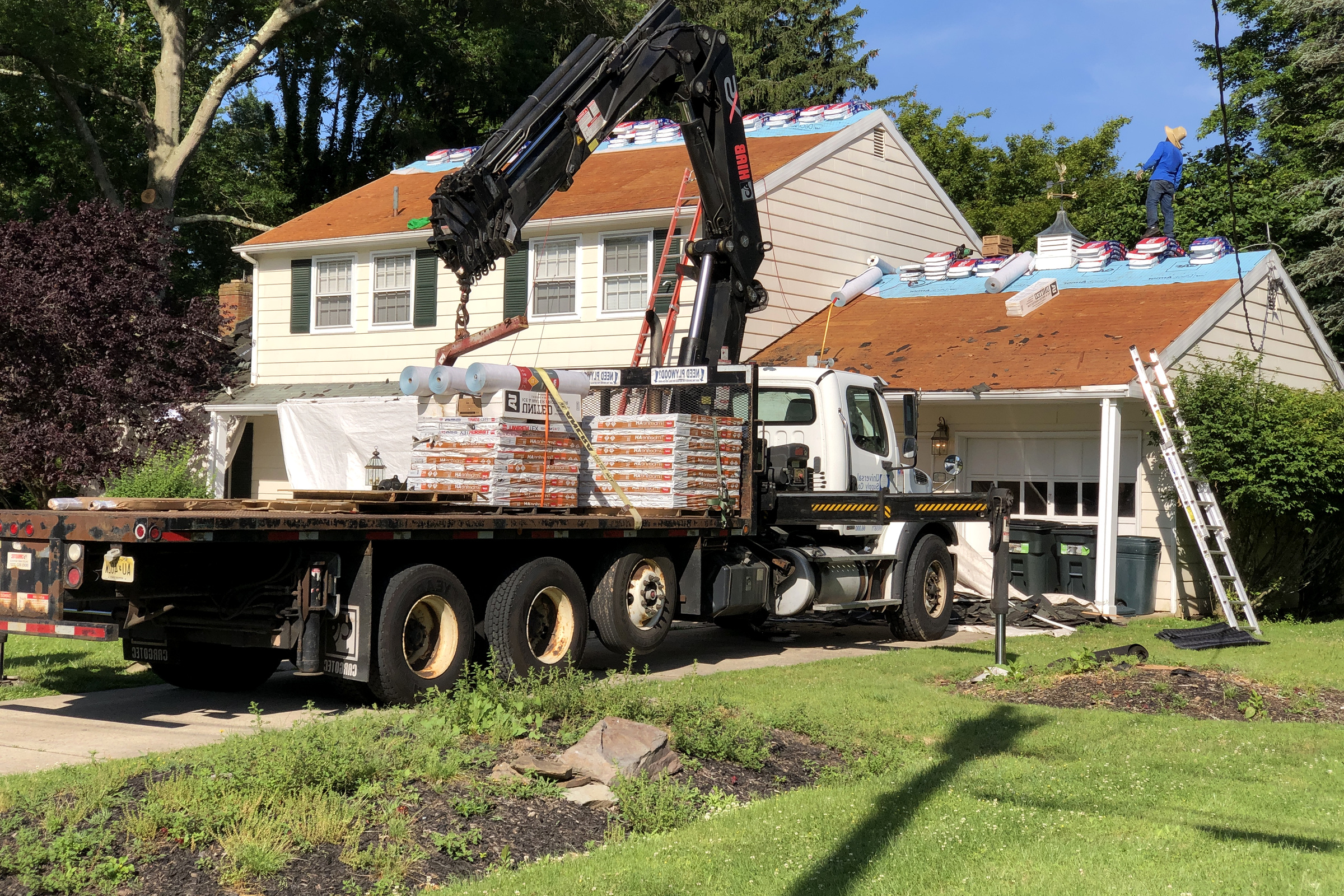 Chantier de couverture à La Croix-Valmer